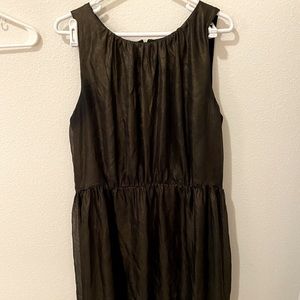 LOFT black and gold sleeveless dress, size 14